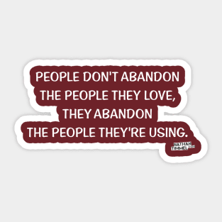 Abandonment (Dark) Sticker